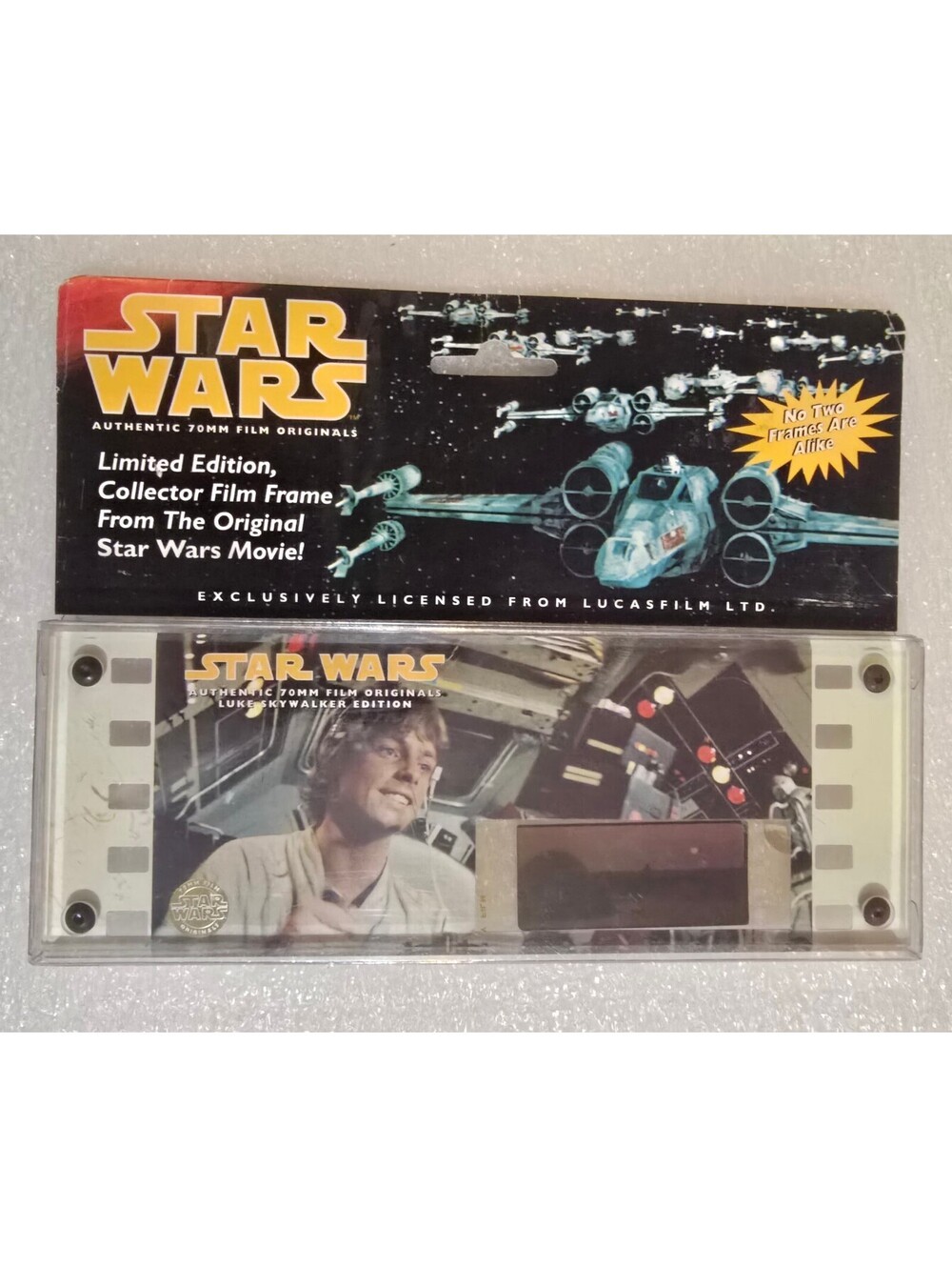 1995 Star Wars Willits Luke Skywalker 70mm Film Cell Limited Ed Sealed